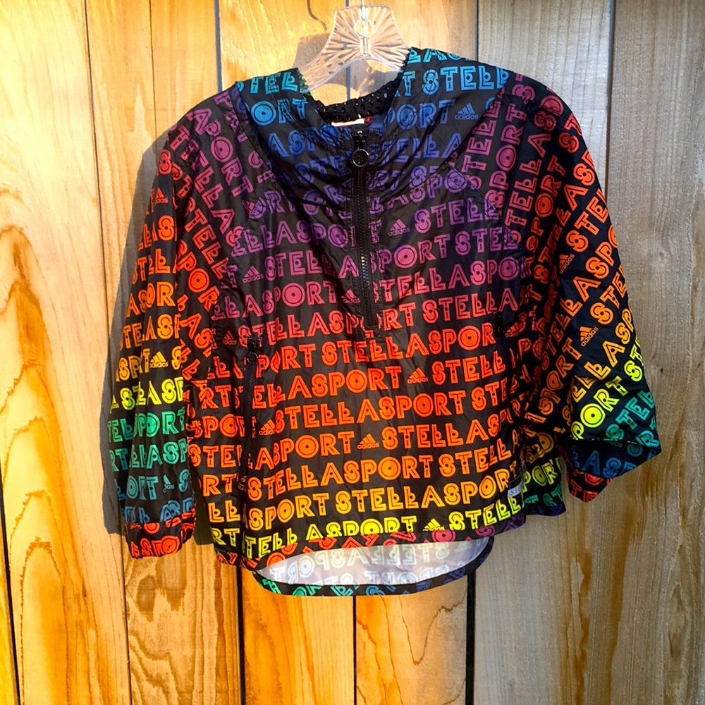 Stella McCartney ADIDAS cropped hoody Multi color brights S